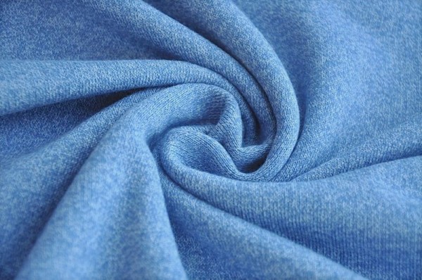 Strickstoff Marc - jeansblau meliert - 100% Baumwolle