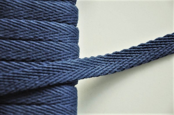 Hoodieband - dunkelblau, 15mm breit, Meterware, Nähzubehör
