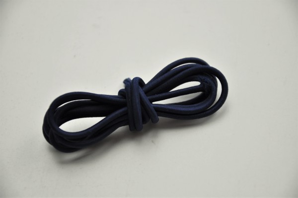 elastische Kordel - 2,5 mm breit, blau