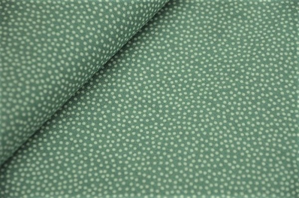 Popeline - Emilie grün, Mini Dots - 100% Baumwolle, Meterware, Webware