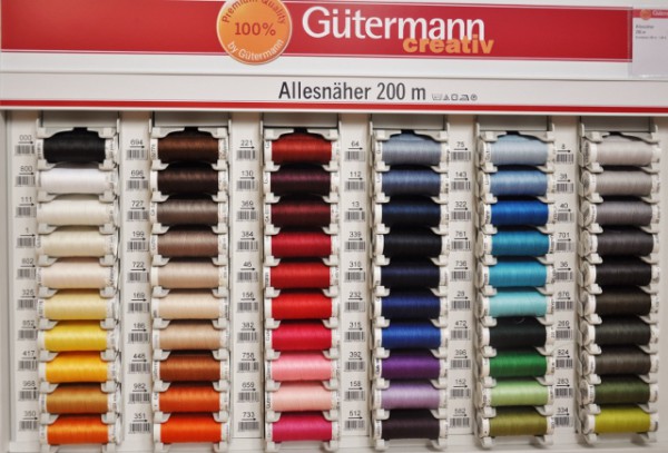 Polyester 200m Spule Farben Gütermann Allesnäher versch 